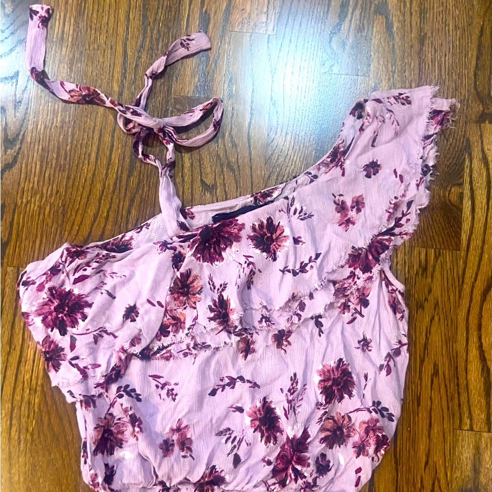 Planet Blue floral crop top Sz small